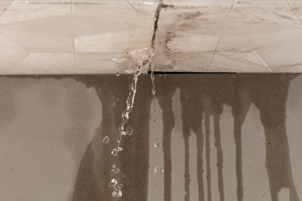 Professional Burst Pipe Cleanup technician working in Casar, NC